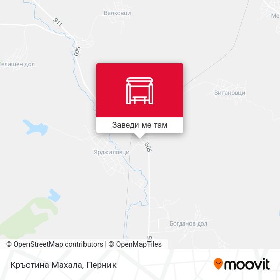 Кръстина Махала карта