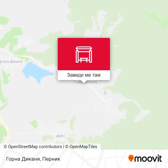 Горна Диканя карта