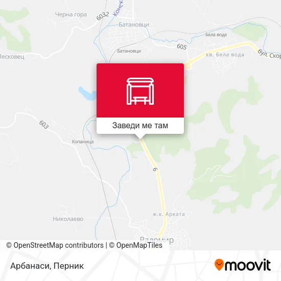 Арбанаси карта