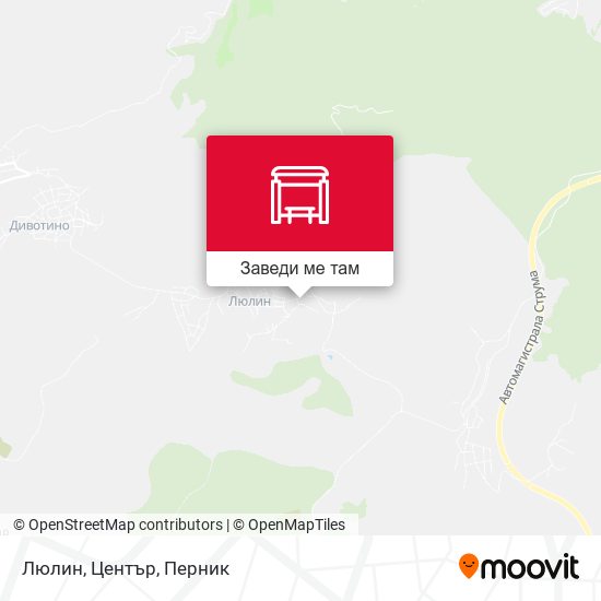 Люлин, Център карта