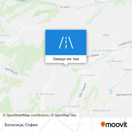 Беласица карта