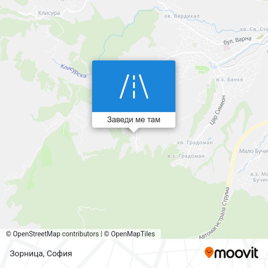Зорница карта