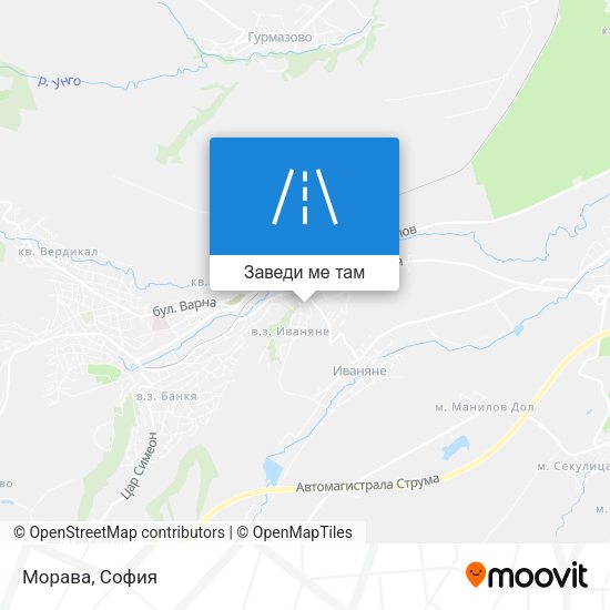 Морава карта