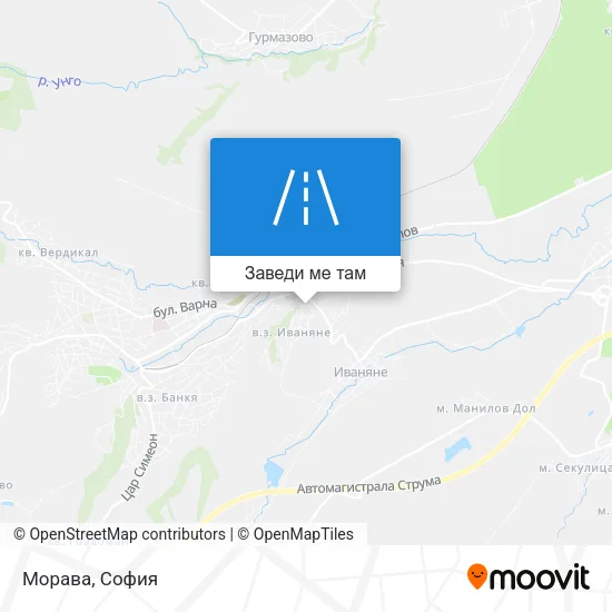 Морава карта