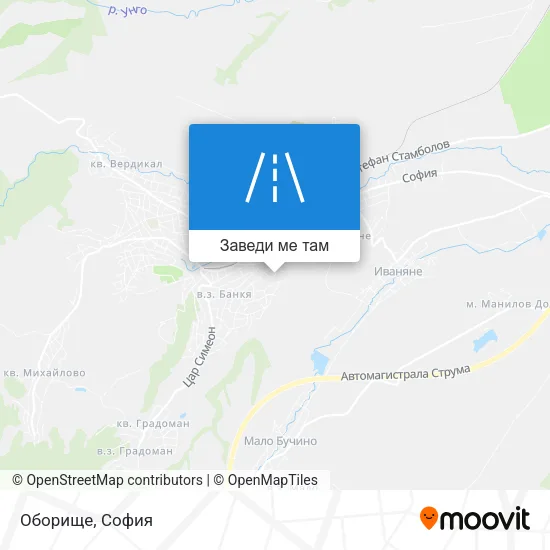 Оборище карта