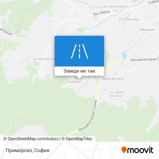 Приморско карта