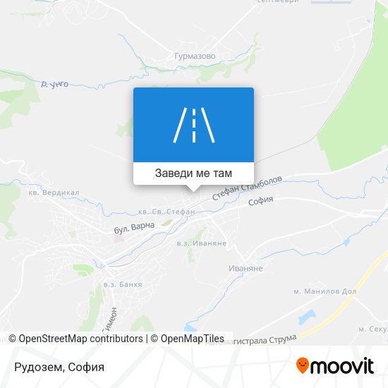 Рудозем карта