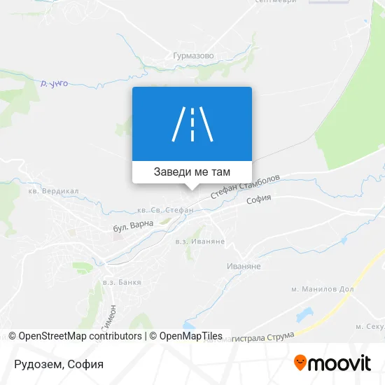 Рудозем карта