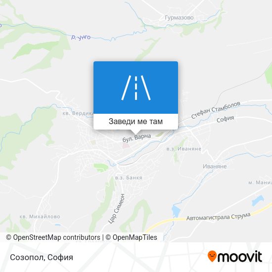 Созопол карта