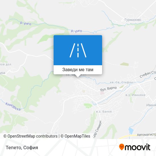 Тепето карта