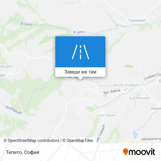 Тепето карта
