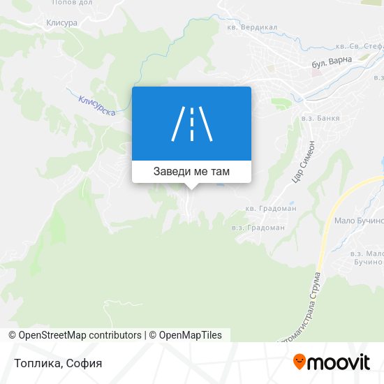 Топлика карта