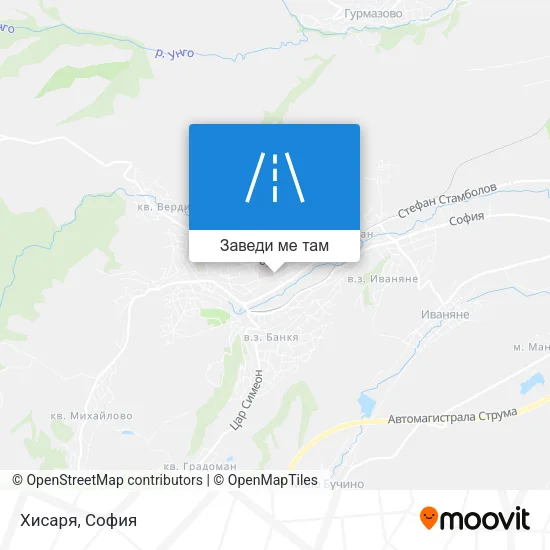 Хисаря карта