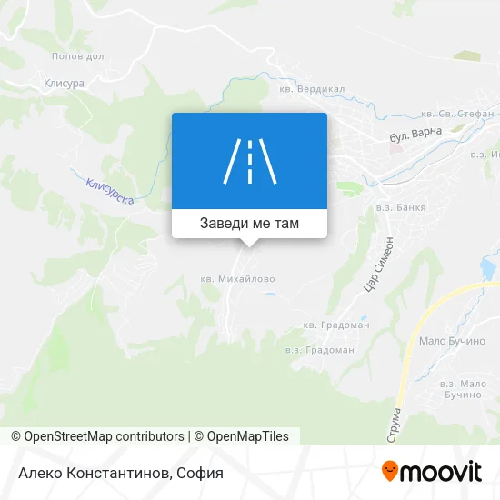Алеко Константинов карта