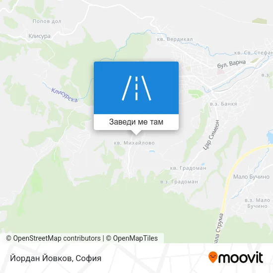 Йордан Йовков карта