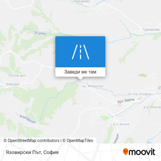Язовирски Път карта