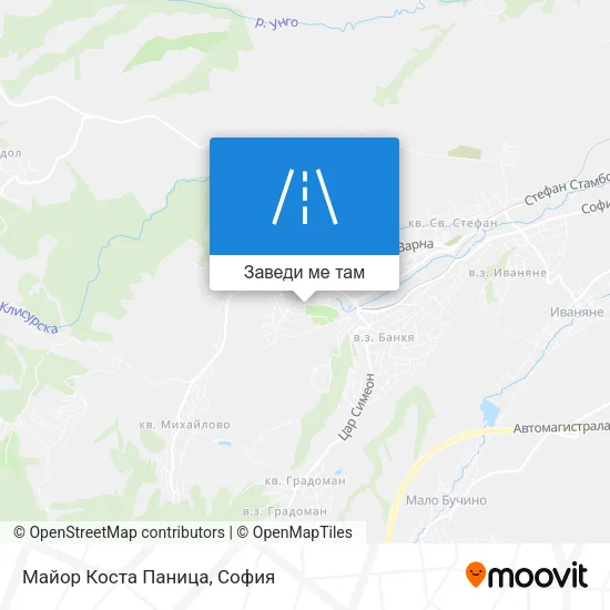 Майор Коста Паница карта