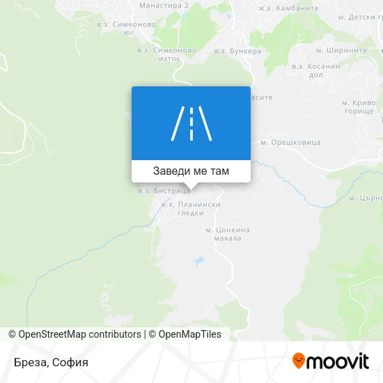 Бреза карта