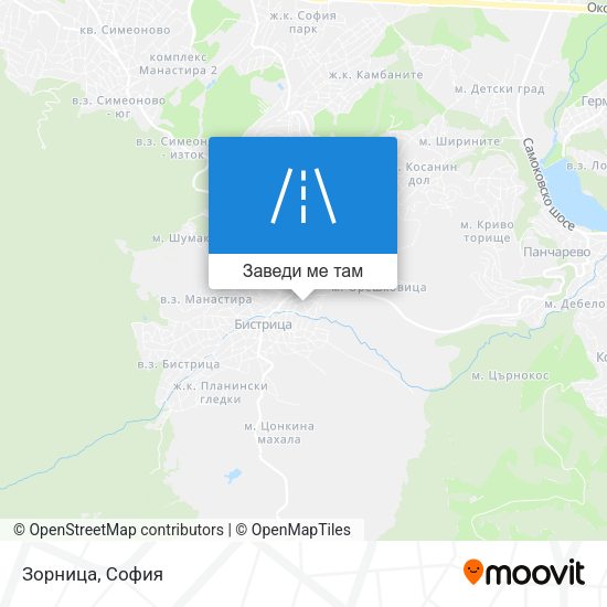 Зорница карта