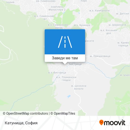 Катунище карта