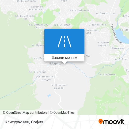 Клисурчовец карта