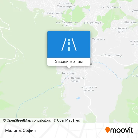 Малина карта