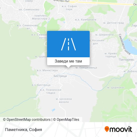Паметника карта