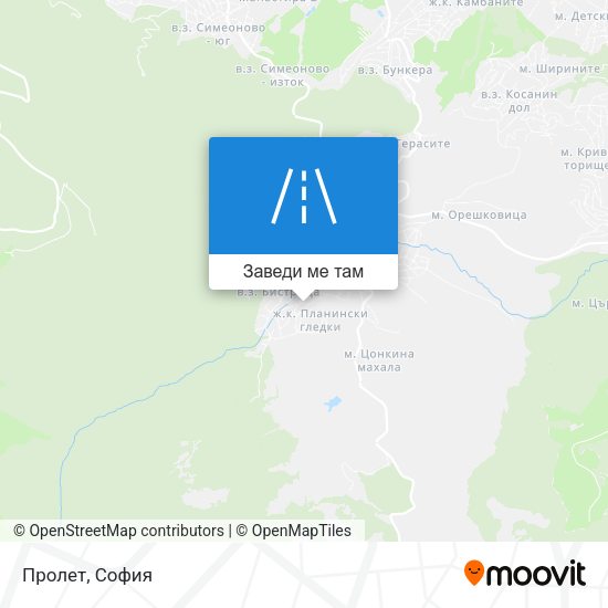Пролет карта