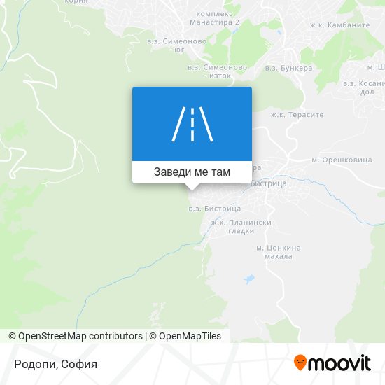 Родопи карта