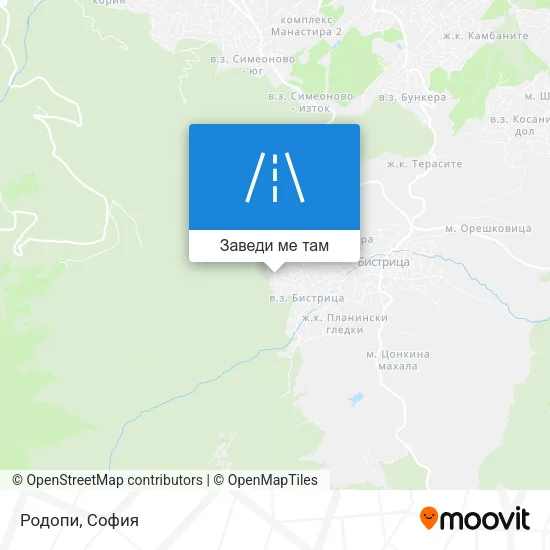 Родопи карта