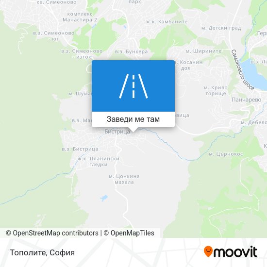 Тополите карта