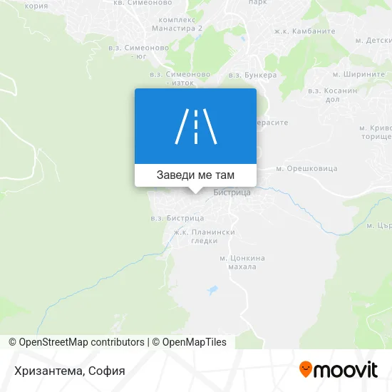 Хризантема карта