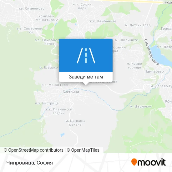 Чипровица карта