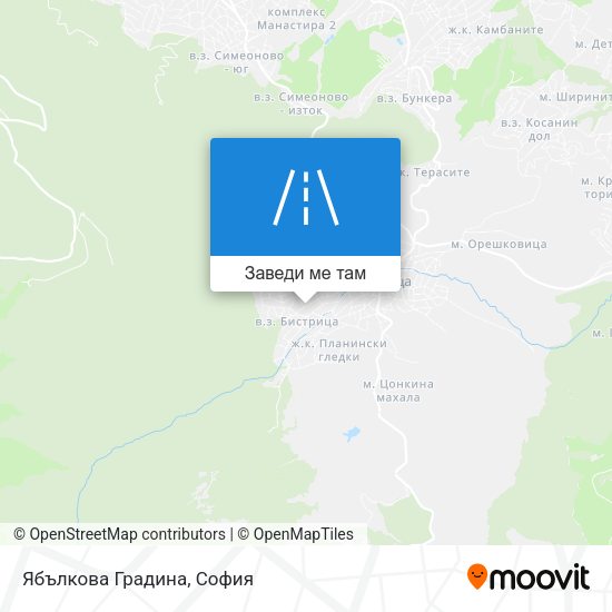 Ябълкова Градина карта