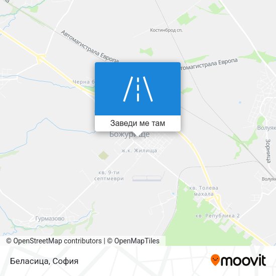 Беласица карта