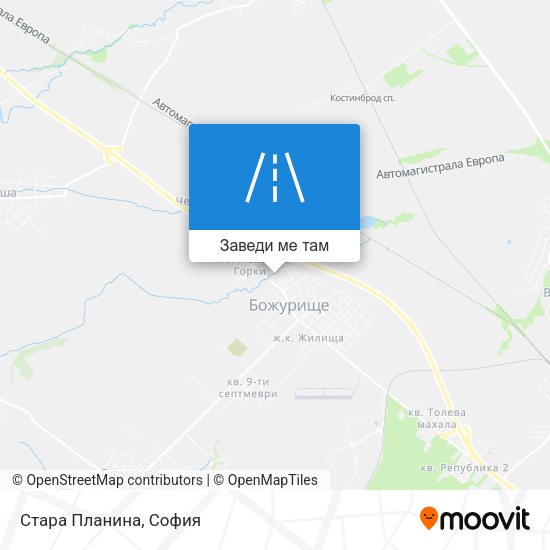 Стара Планина карта