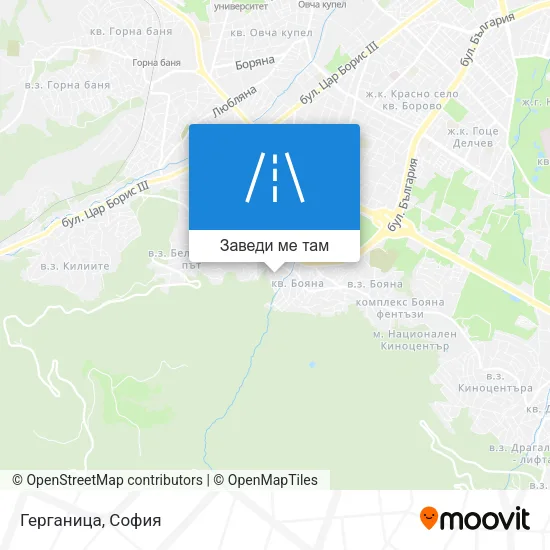 Герганица карта