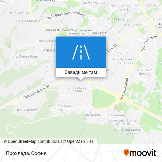 Прохлада карта