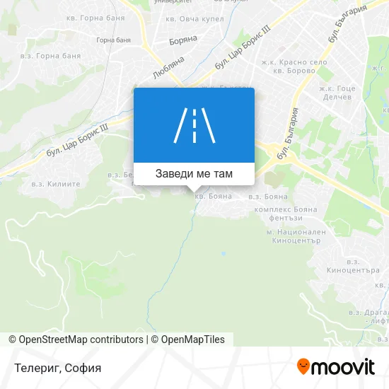 Телериг карта