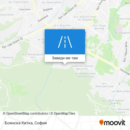 Боянска Китка карта
