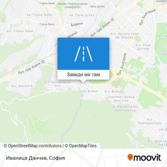 Иваница Данчев карта
