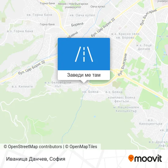 Иваница Данчев карта