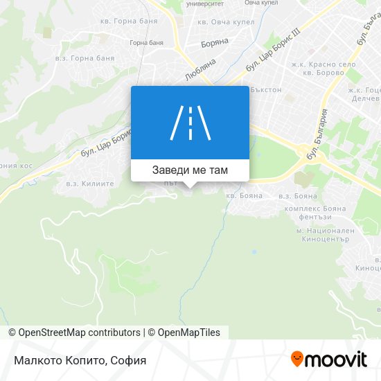 Малкото Копито карта