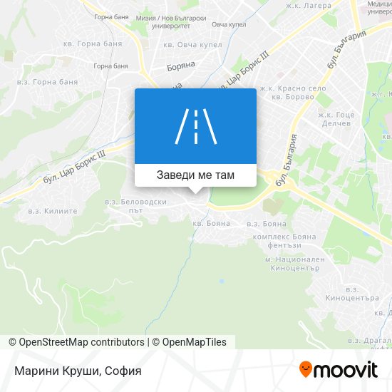 Марини Круши карта