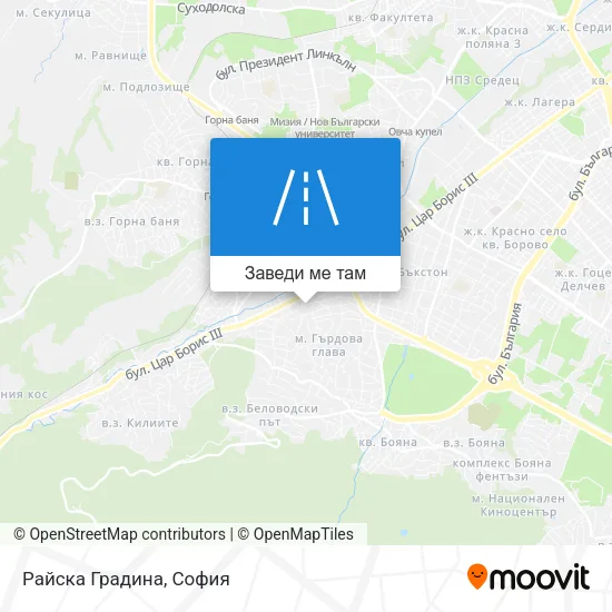 Райска Градина карта