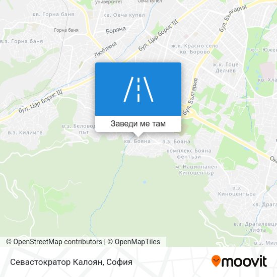 Севастократор Калоян карта