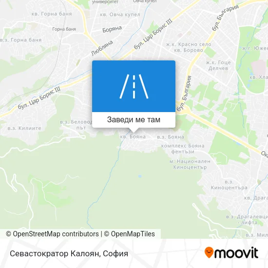 Севастократор Калоян карта
