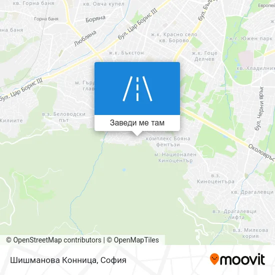 Шишманова Конница карта