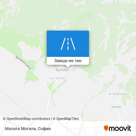 Малата Могила карта