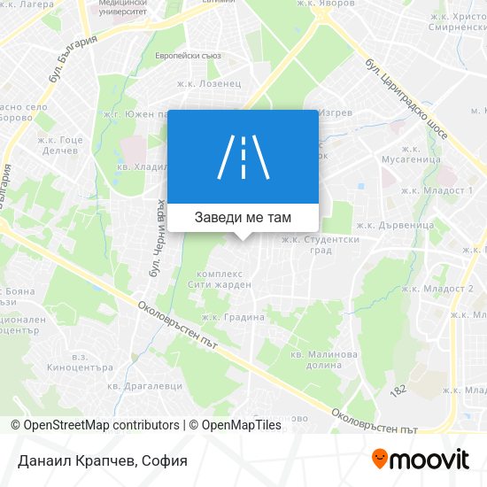 Данаил Крапчев карта